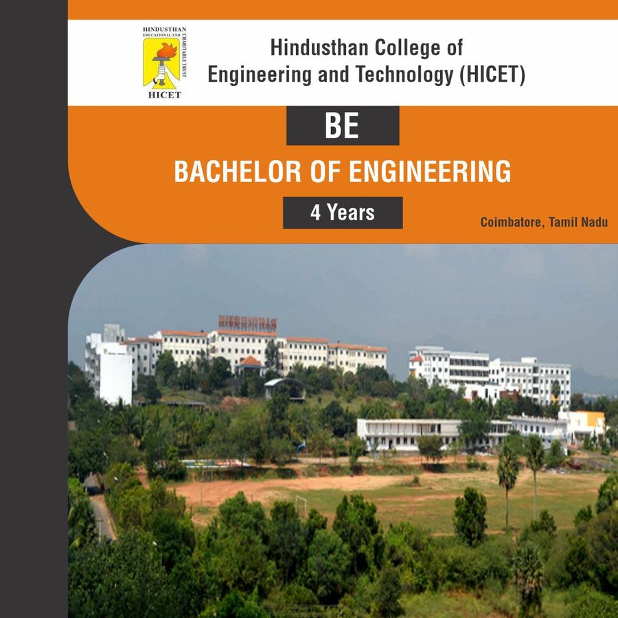 Bachelor of Engineering [B.E] at Hindusthan College of Engineering And Technology, Coimbatore